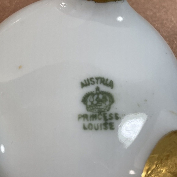 Antique 6 pc set O&EG Royal & Princes Louise Austria Bowl Open Salt Cellars - Picture 5 of 11